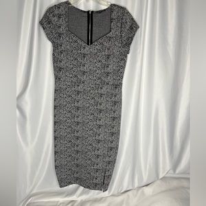 Express Black and White Sheath Dress  - Size Medium